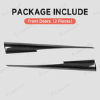 [Real Carbon Fiber] Upper Door Panel Trim Overlay Covers for Tesla Model Y Juniper 2025+