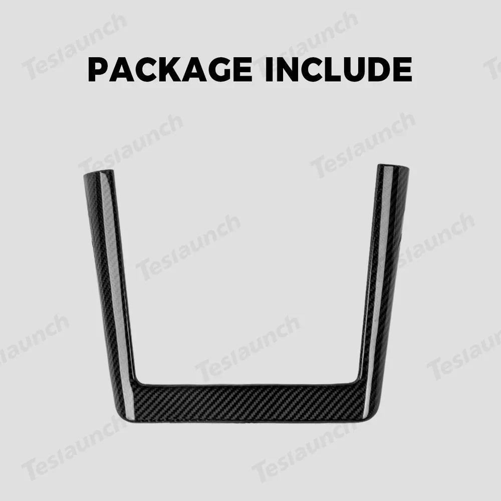 [Real Carbon Fiber] Wireless Charging Area Trim for Tesla Model Y Juniper 2025+