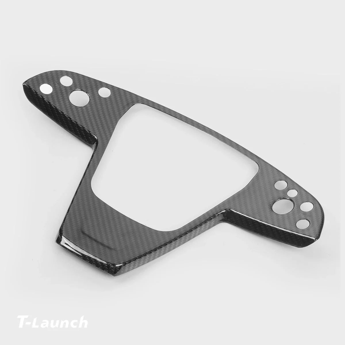 [Real Carbon Fiber] Yoke Steering Wheel Cover Overlay Plate Panel For Model S/X (2021+)