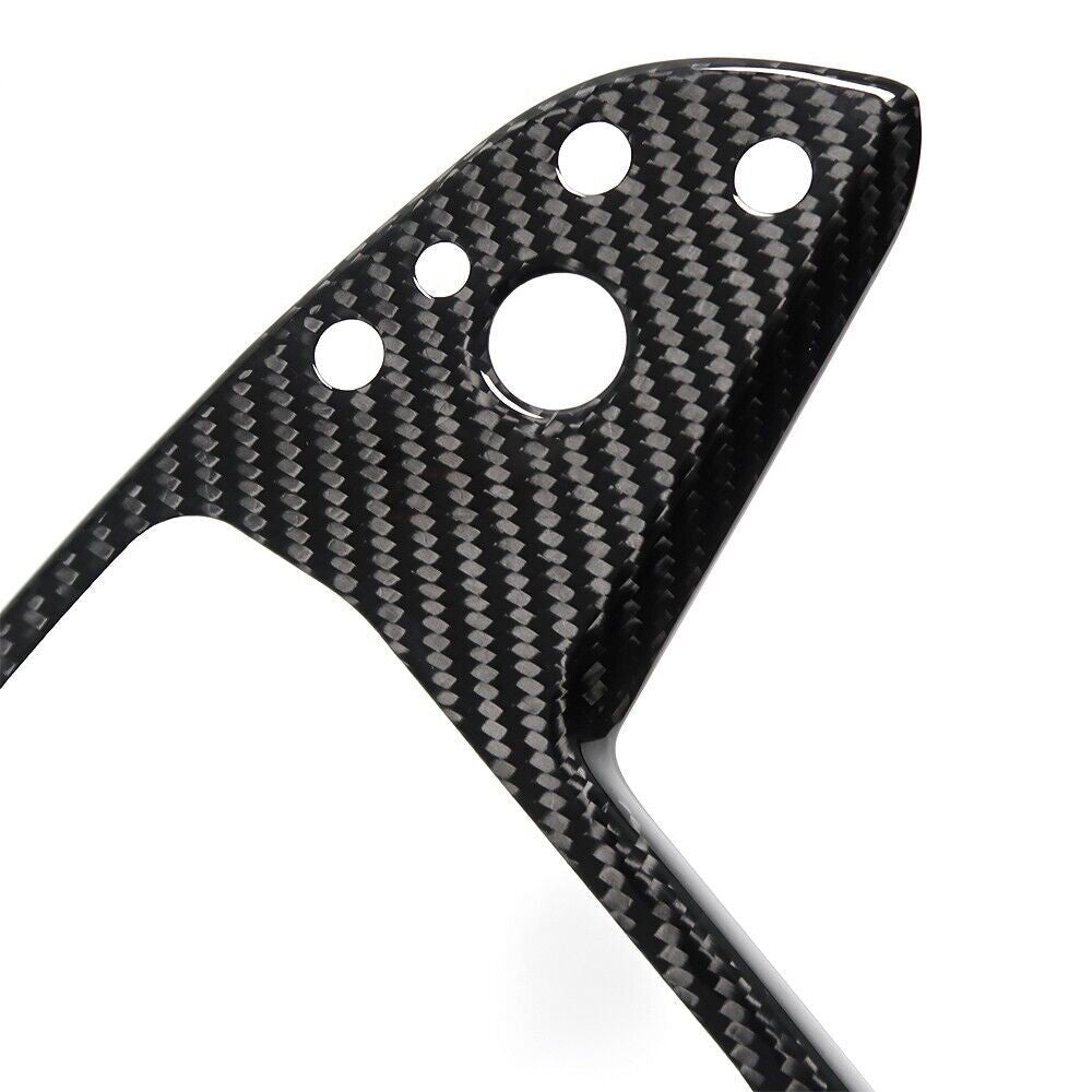[Real Carbon Fiber] Yoke Steering Wheel Cover Overlay Plate Panel For Model S/X (2021+)