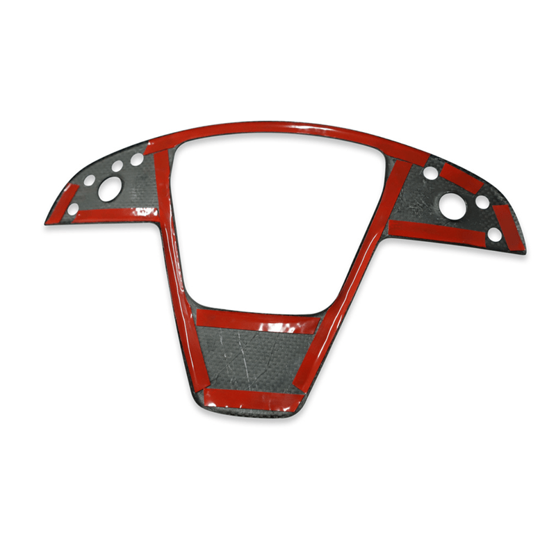 [Real Carbon Fiber] Yoke Steering Wheel Cover Overlay Plate Panel For Model S/X (2021+)