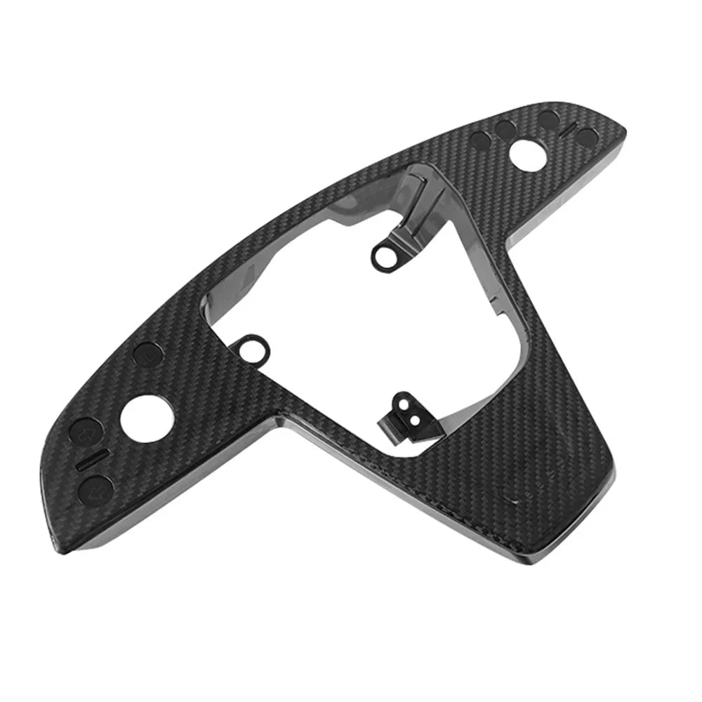 [Real Carbon Fiber] Yoke Steering Wheel Cover Replacement Overlay Plate Panel For Model S/X (2021+)