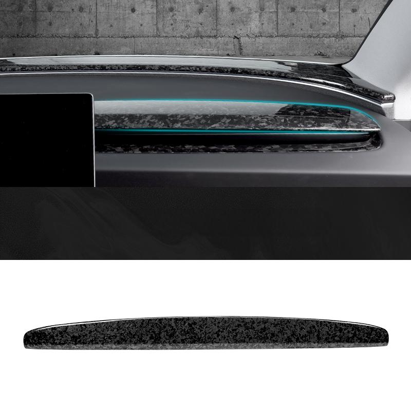 Real Dry Carbon Fiber Dash Cover Overlay for Model 3 Highalnd & New Model Y