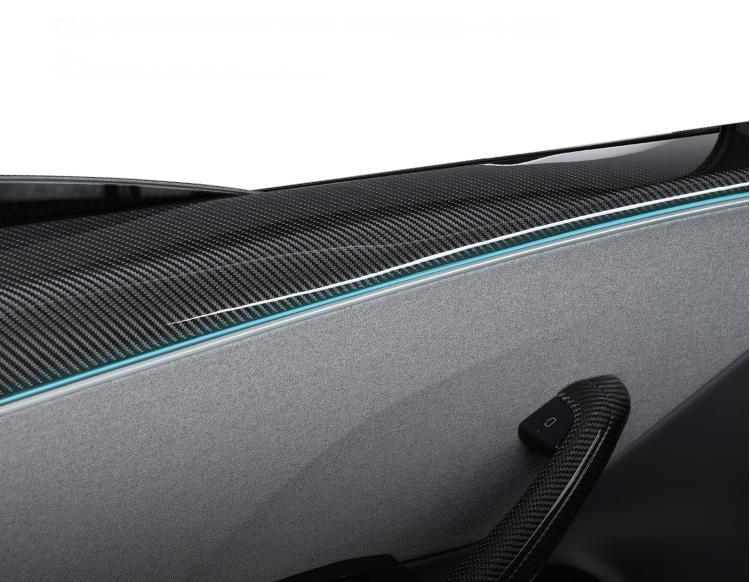 Real Dry Carbon Fiber Upper Door Trim Panel Overlay for Model 3 Highland / Model Y Juniper