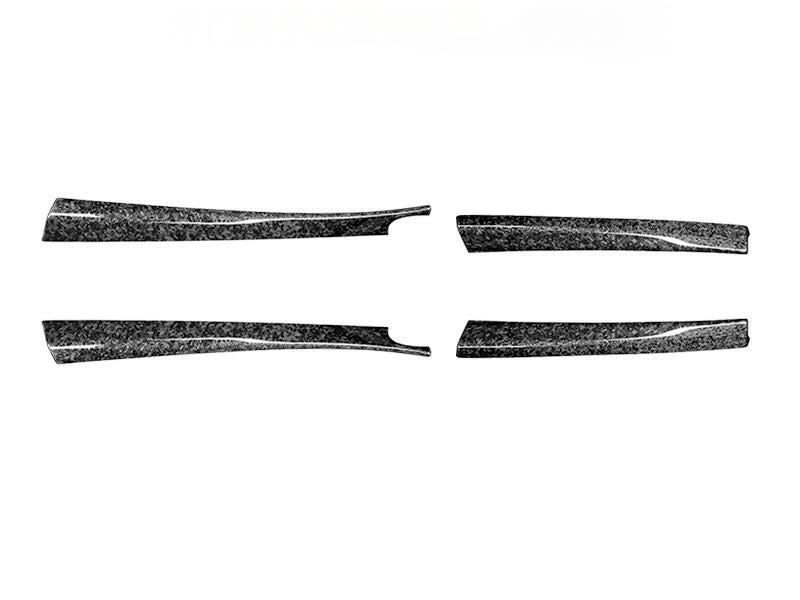 Real Dry Carbon Fiber Upper Door Trim Panel Overlay for Model 3 Highland / Model Y Juniper