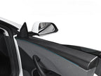 Real Dry Carbon Fiber Upper Door Trim Panel Overlay for Model 3 Highland / Model Y Juniper