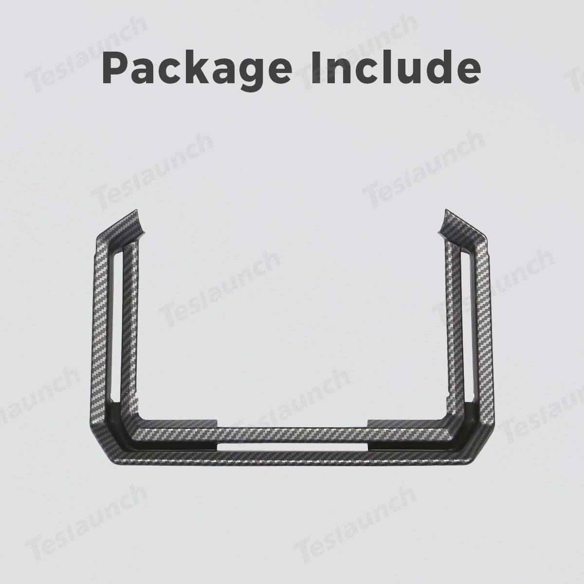 Rear AC Vent Trim Cover (Carbon Fiber Pattern ABS) for Cybertruck