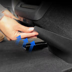 Rear Air Outlet Anti-kick Lower Cover for Tesla 2024+ Model 3 Highland (Carbon Fiber Pattern ABS)