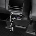 Rear Center Console Kick Guard & Storage Box for Tesla Model Y Juniper 2025+ / Model 3 Highland 2024+