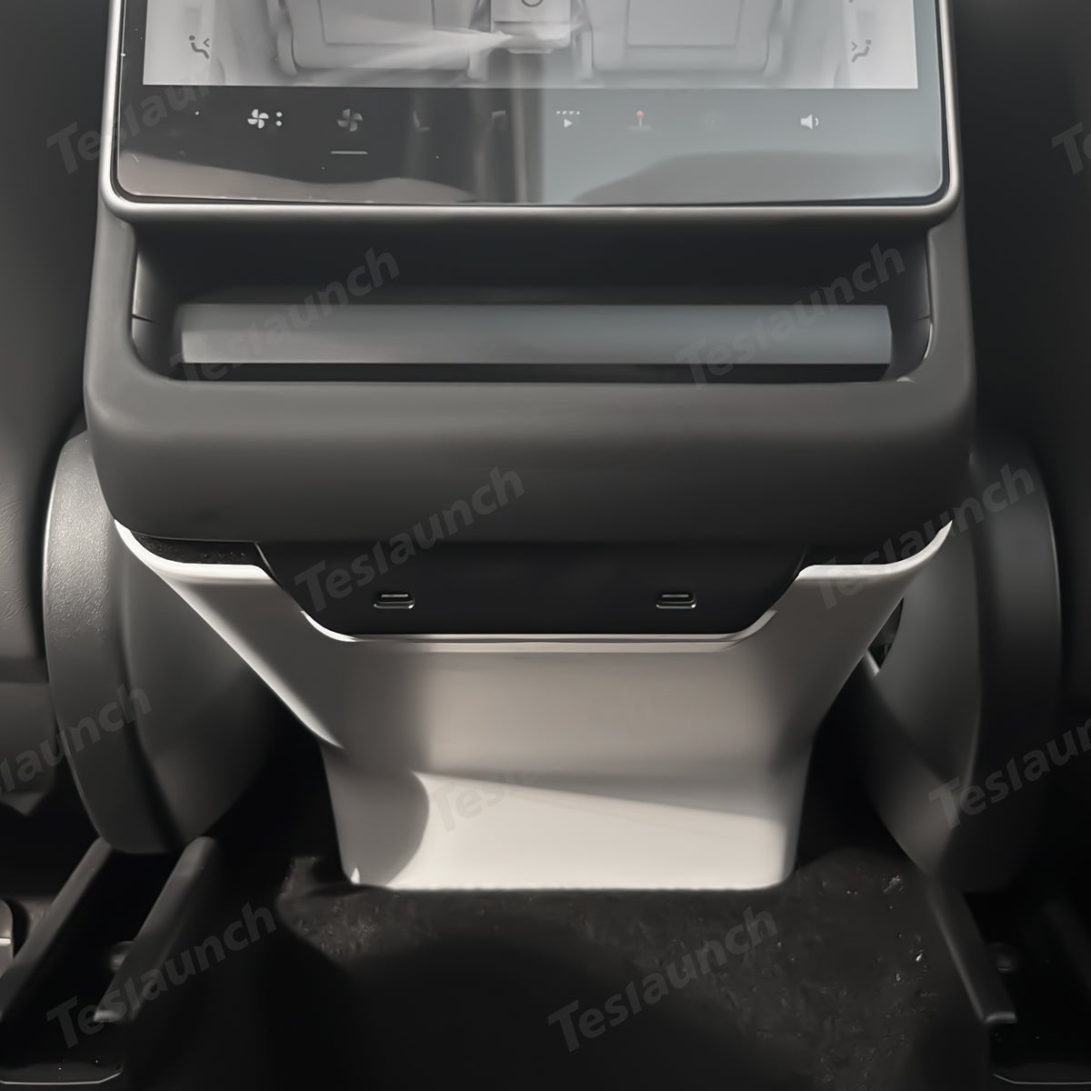Rear Center Console Vent & Kick Panel Cover for Tesla Model Y Juniper 2025+