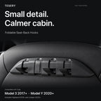 Rear Seat Back Hooks & Organizer for Tesla Model 3/Y | Miroken