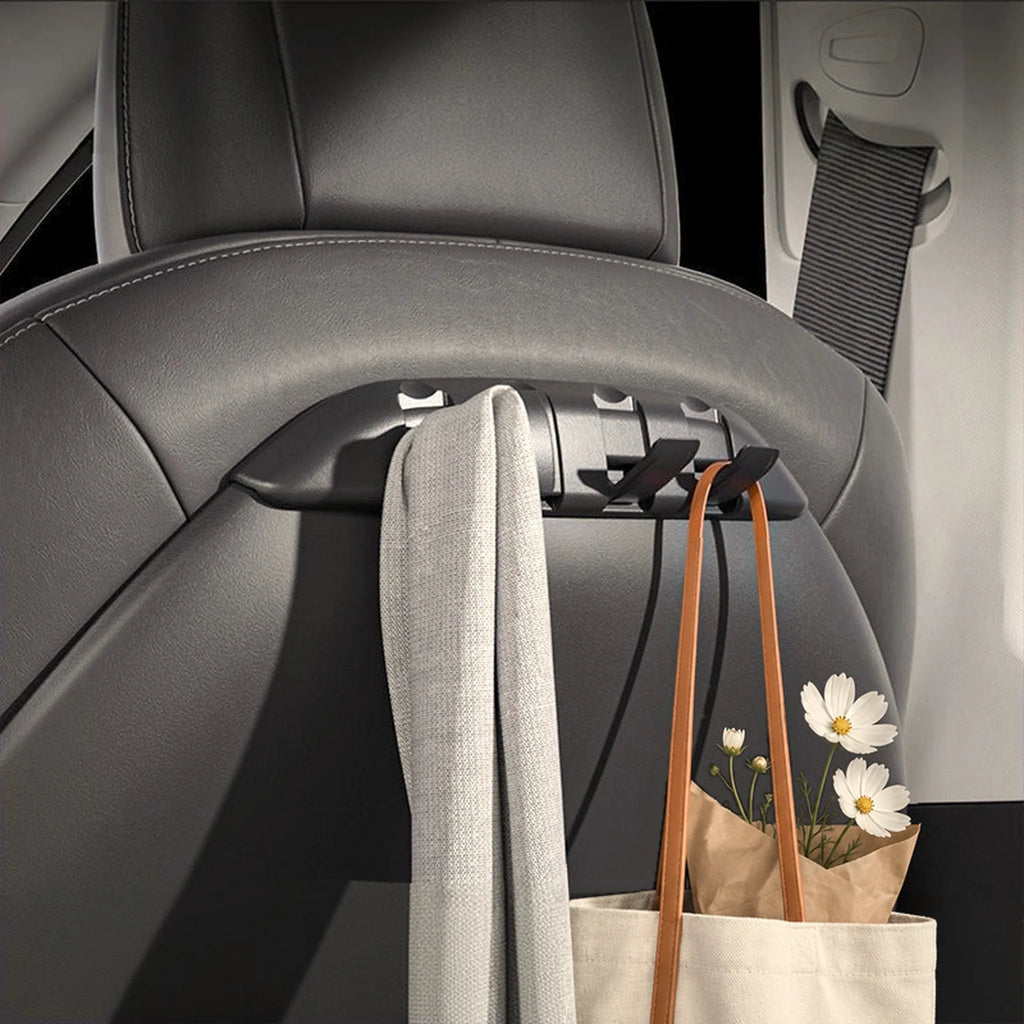 Rear Seat Back Hooks & Organizer for Tesla Model 3/Y | Miroken