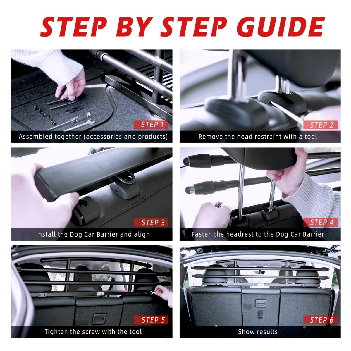 Rear Seat Pet Fence Dog Barrier for Tesla 2020-2025  Model Y