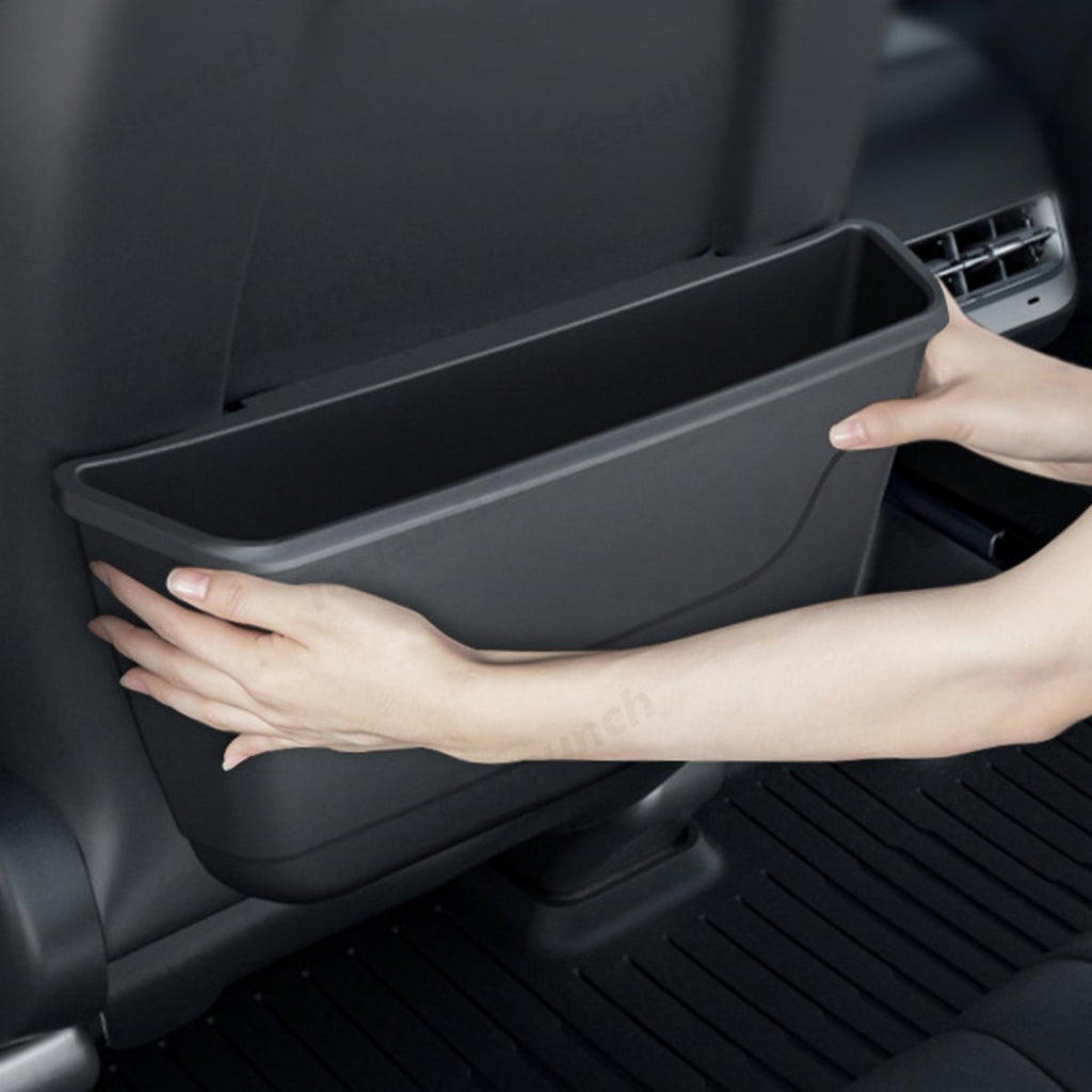 Rear Seat TPE Storage Box For Tesla Model Y Juniper 2025+/ Model 3 Highland 2024+