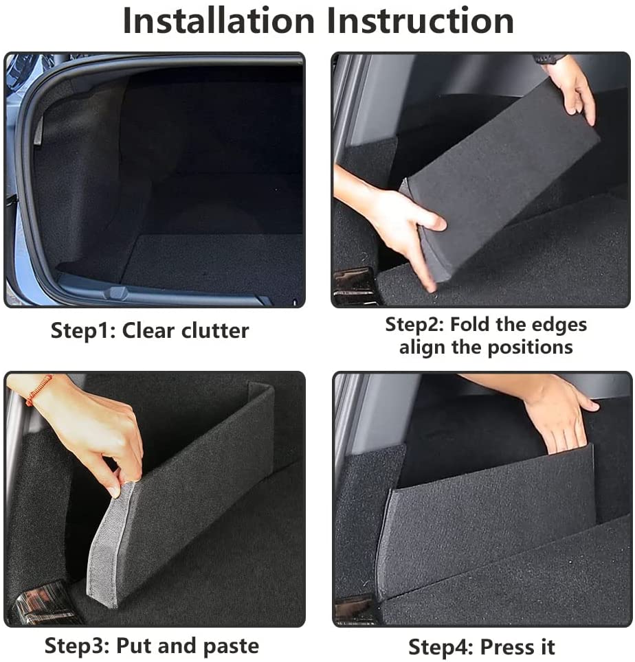 Rear Trunk Organizer Side Divider for Tesla Model 3 & Model Y