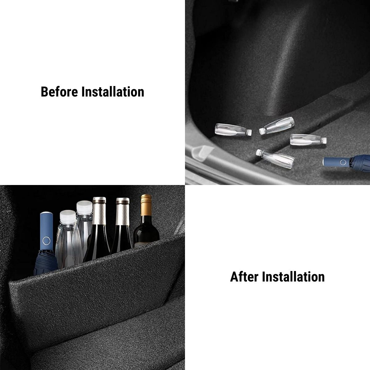 Rear Trunk Organizer Side Divider for Tesla Model 3 & Model Y