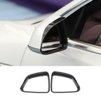 Rear View Mirrors Rain Guard (Carbon Fiber Pattern ABS) for Tesla Model 3/Y (2 Pcs)