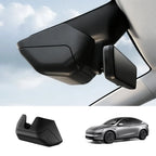 Rearview Mirror Hidden Sunglasses Holder & Storage Box for Tesla Model Y Juniper 2025+