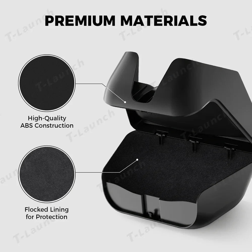 Rearview Mirror Hidden Sunglasses Holder & Storage Box for Tesla Model Y Juniper 2025+