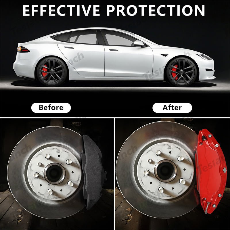 Red 2021-2026 Model S/X Brake Caliper Covers (4Pcs) for Tesla