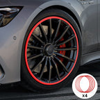 Red Aluminum Alloy Wheel Rim Protector- Fits All Cars