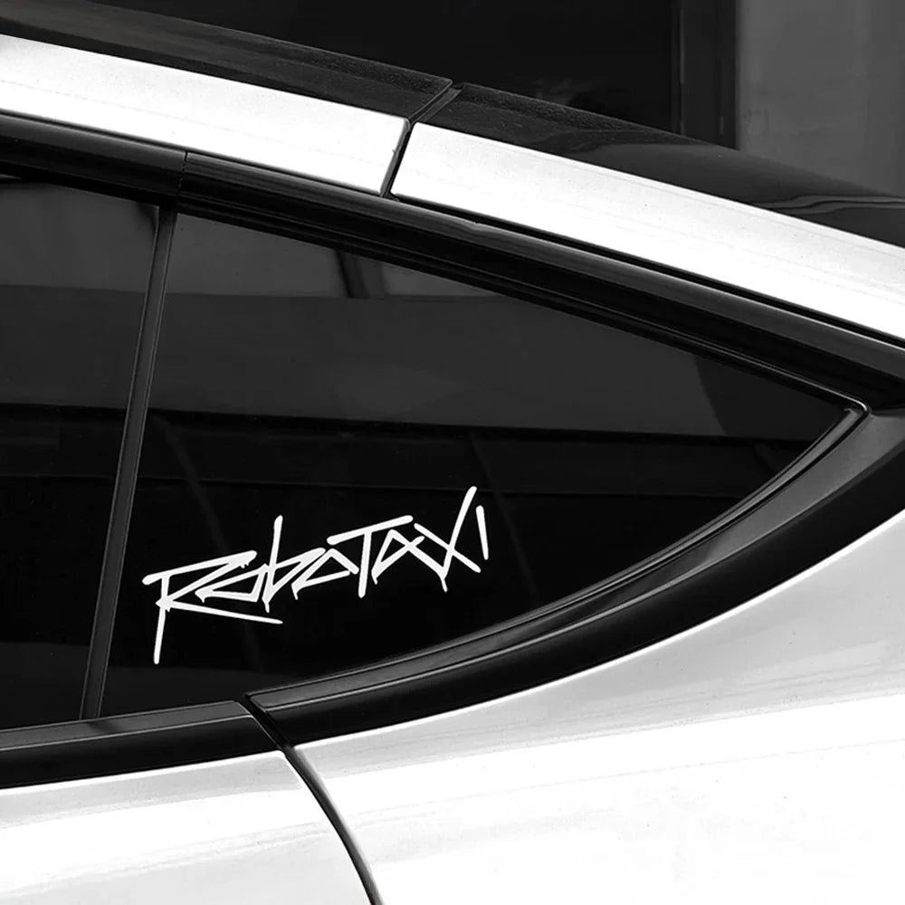 Reflective Robotaxi Decal | Tesla Body & Window Waterproof PVC Sticker