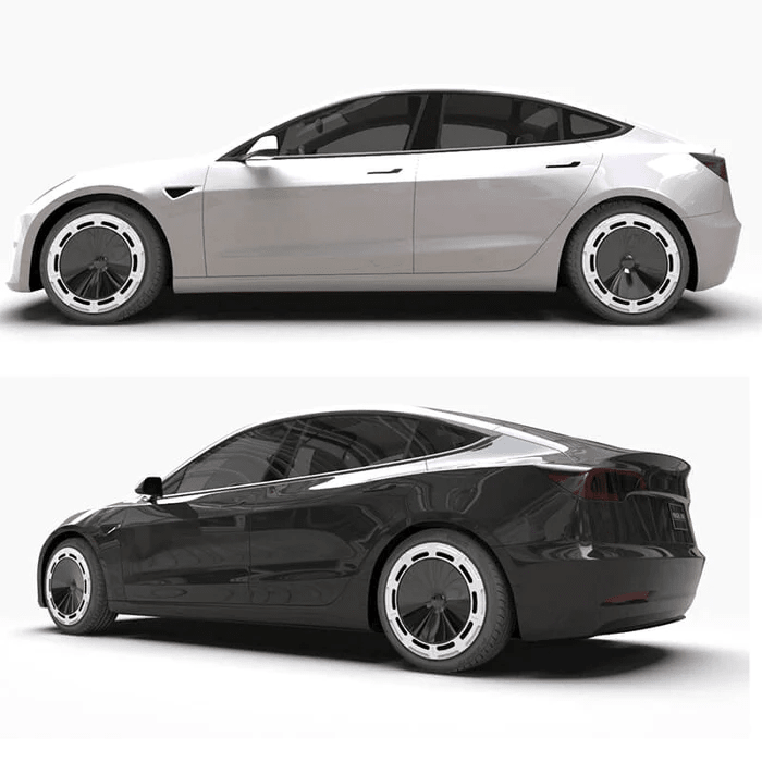 Retro Wheel Cover Hubcap for Tesla Model Y 19'' Gemini Wheels (4 PCS)