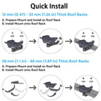 Roof Rack Mobility Square Pole Mount for Starlink Mini
