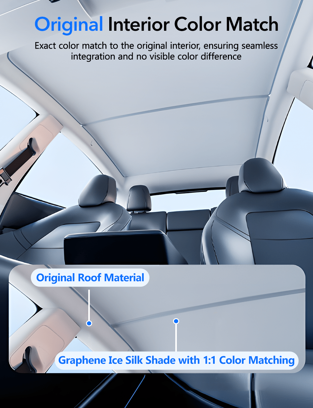 Glass Roof Sunshade for Tesla Model Y | Miroken