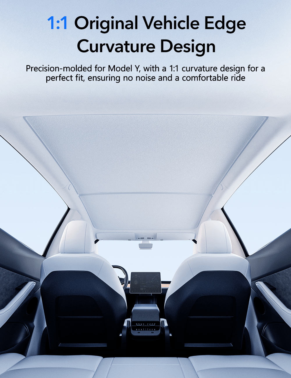 Glass Roof Sunshade for Tesla Model Y | Miroken