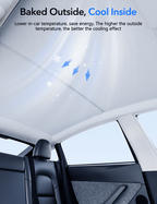 Glass Roof Sunshade for Tesla Model Y | Miroken