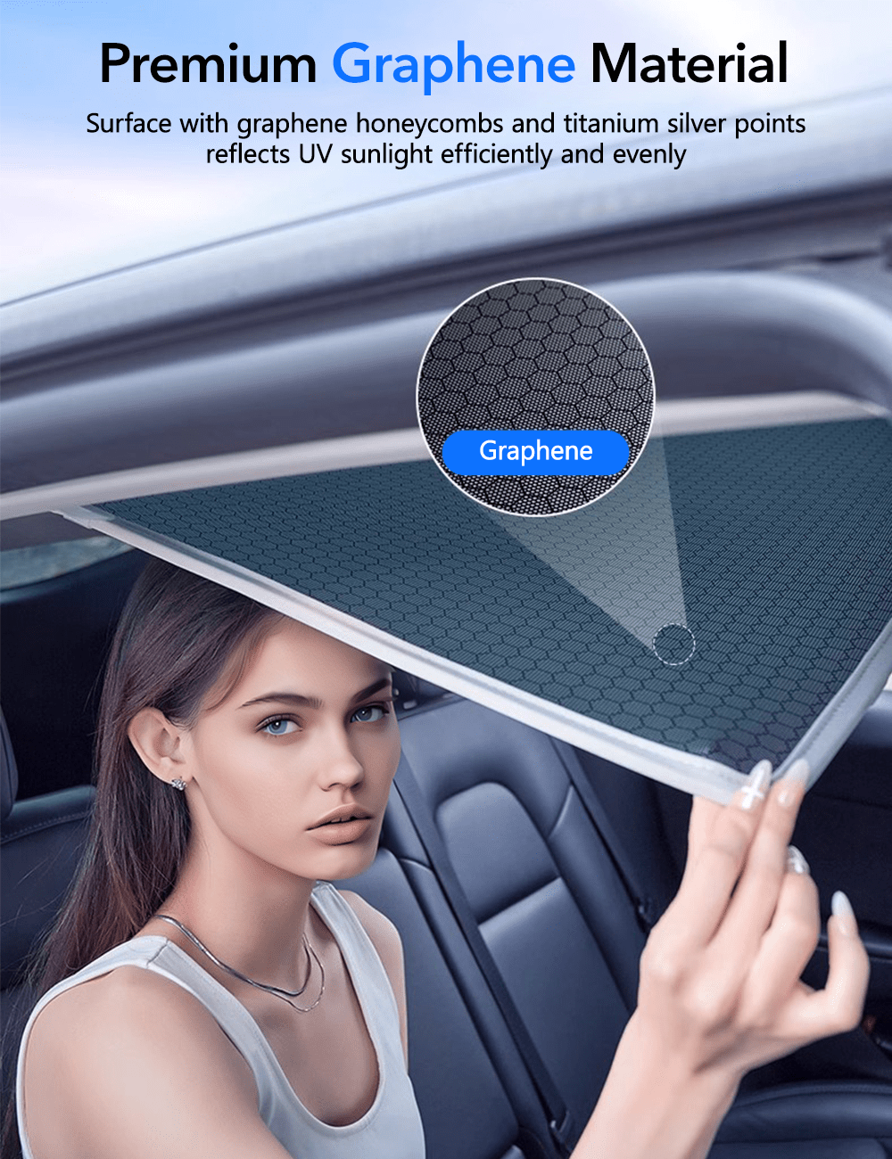 Glass Roof Sunshade for Tesla Model Y | Miroken
