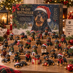 Rottweiler Advent Calendar 2026 - 24 Rottweiler Figurines