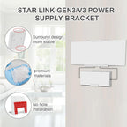 Router & Power Supply Wall Mount Kit for Starlink Gen 3 - No Drilling or Screws Required