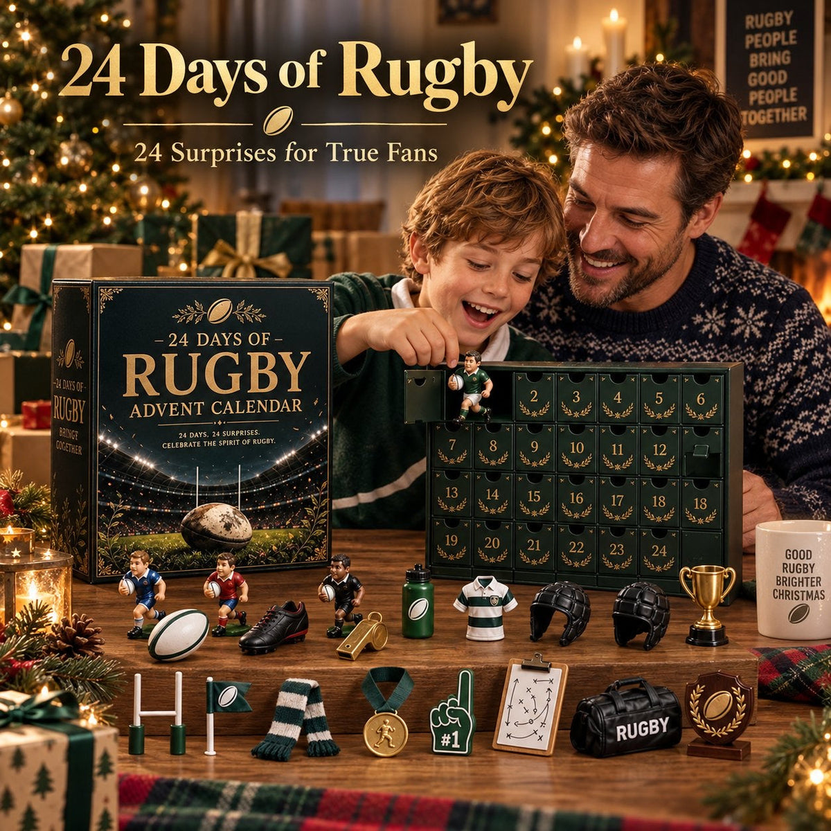 Rugby Advent Calendar 2026 - 24 Rugby Miniatures and Surprises