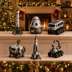 Space Exploration Advent Calendar 2026 - 24 Miniature Rockets and Rovers