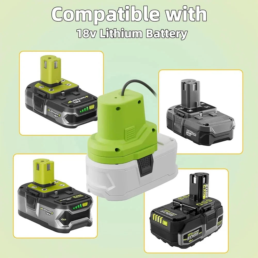 Ryobi 18V Battery Adapter with DC Power Cable for Starlink Mini