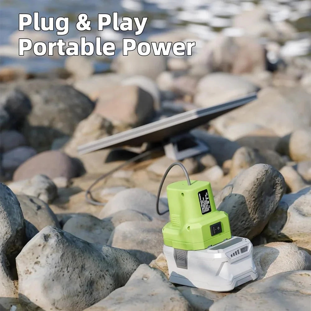 Ryobi 18V Battery Adapter with DC Power Cable for Starlink Mini