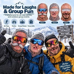 ❤️Old Man Ski Winter Face Mask 3D Funny Realistic Face Balaclava Party Gear