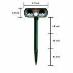 Solar Powered Animal Repeller with Infrared Sensor for Yard & Garden
