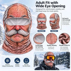 ❤️Old Man Ski Winter Face Mask 3D Funny Realistic Face Balaclava Party Gear