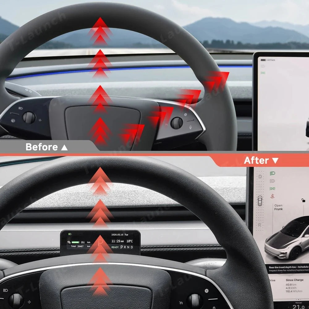 S3 HUD Gear Shift Stalk Kit for Tesla Model Y Juniper 2025+ / Model 3 Highland 2024+