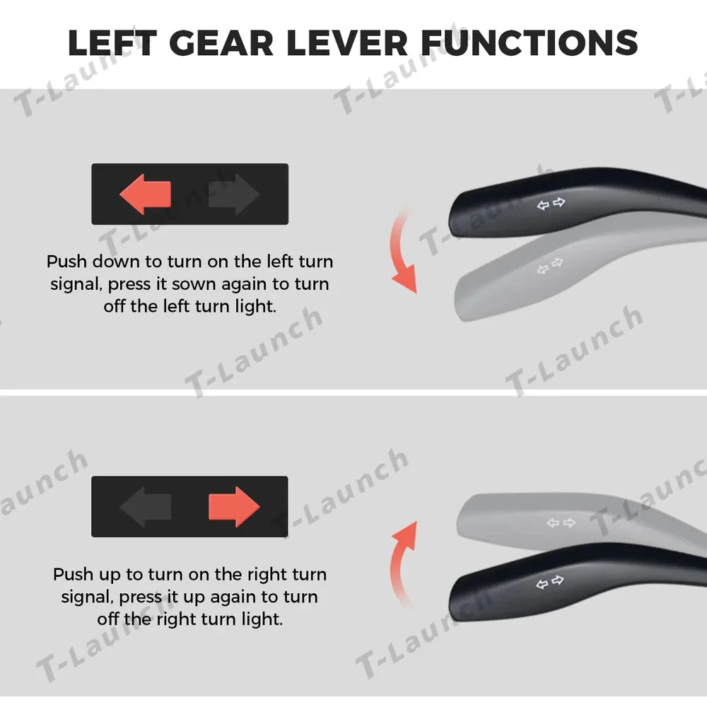 S3 HUD Gear Shift Stalk Kit for Tesla Model Y Juniper 2025+ / Model 3 Highland 2024+