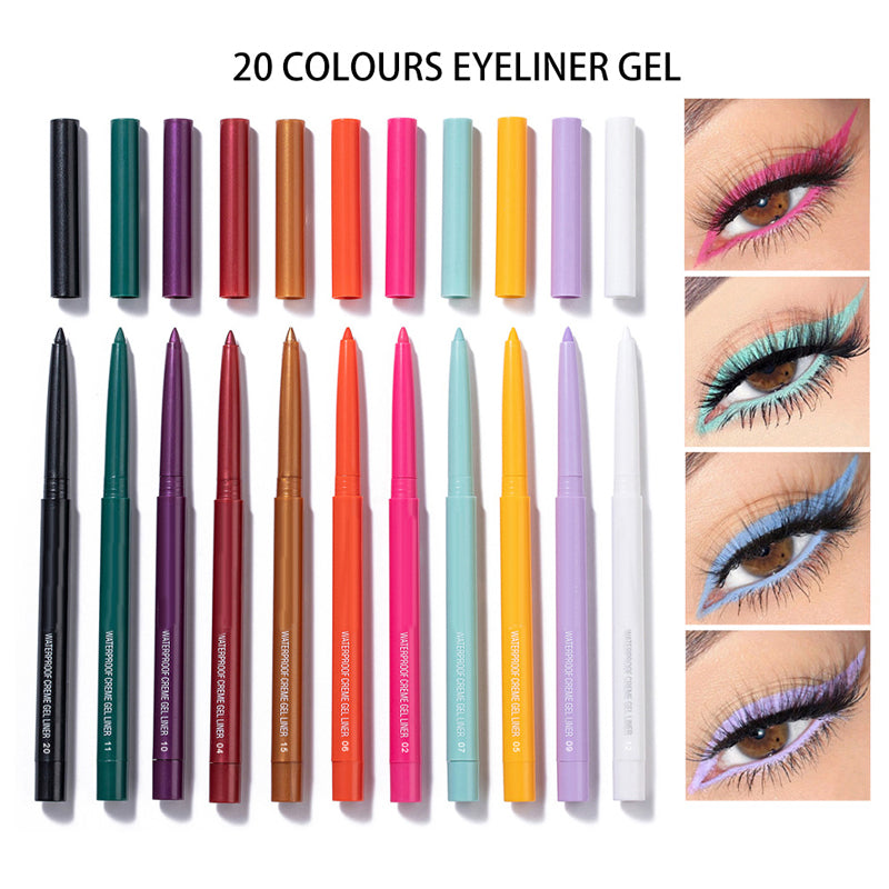 20 PCS Colored Eyeliner Pencil Set