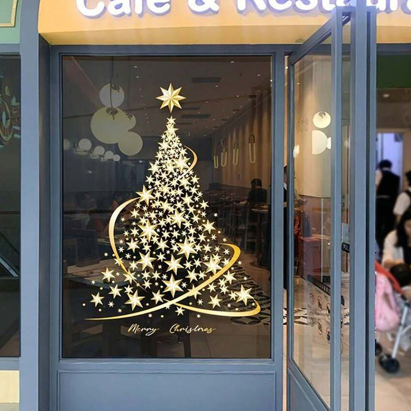 Christmas tree window sticker
