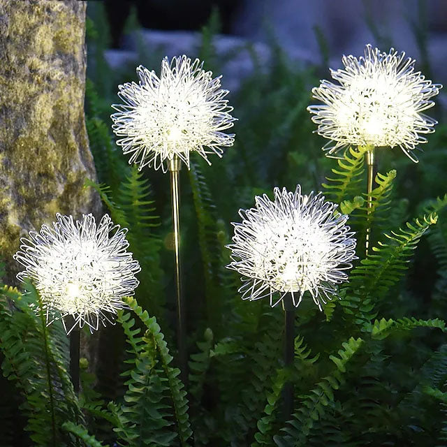 2-Pack: Outdoor Solar Dandelion Garden Lights