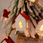 Illuminated Wooden Christmas Decoration with Integrated LED Light