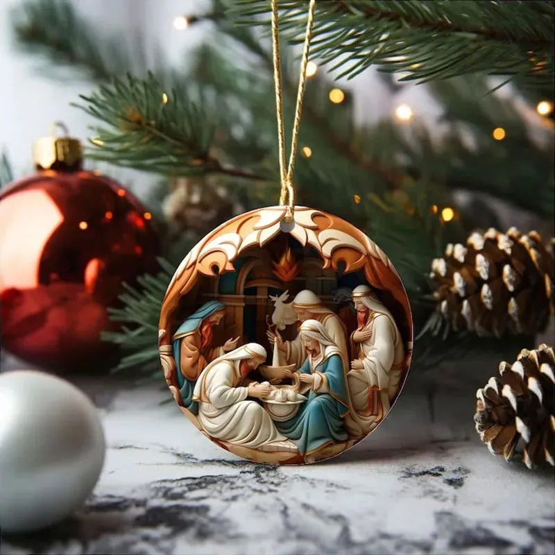 Crib Christmas Ornament