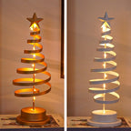 Table Lamp with LED Lights and Metal Tree