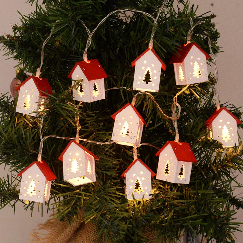 Wooden Christmas Houses with LED Lights - GlowHouse